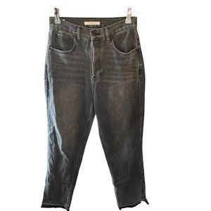 Pacsun Gray Slit Dad Jeans Womens 27